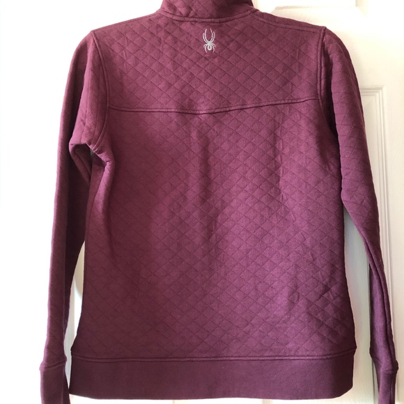 SPYDER Women's Diamond Quilted Ski Pullover sz M - Picture 3 of 4